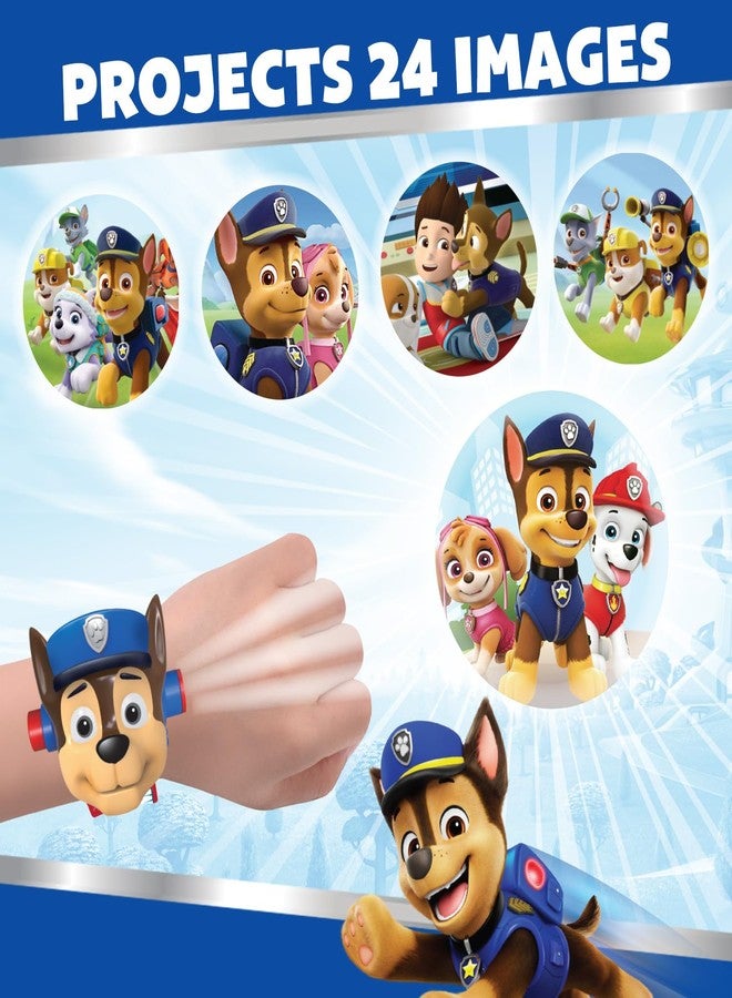 Wembley Paw Patrol Digital Projector Watch for Kids| Fun Learning Birthday Gift| Toy Watch for Boys and Girls| Shows Time, Date & Month| with Soft Silicone Strap- Chase - Image 4